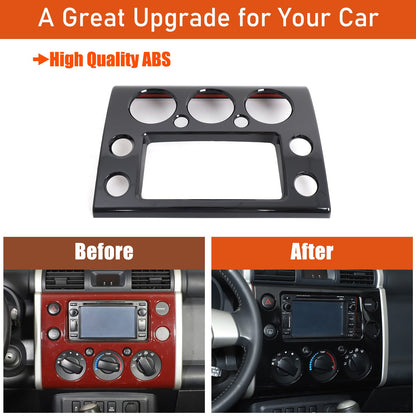 Piano Black ABS Navigation Decorative Panel For Toyota FJ Cruiser 2007-2021 14