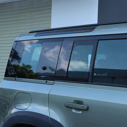 ABS Carbon fiber Rear Side Window Cover Panel Trim For LAND ROVER DEFENDER 20-24 4