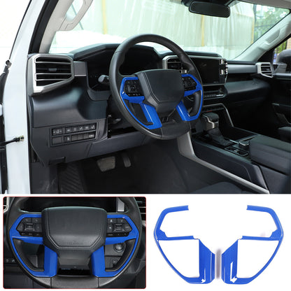 ABS Blue Car Center Panel Trim Interior Accessories For Toyota Tundra 2022-2026 - Variants 6-10 64