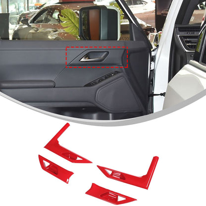 Sport Red ABS Inner Interior Door Bowl Trim Cover For Lexus GX 2024+ 2