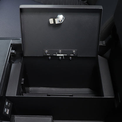 Center Console Safe Storage Box with Keys & Tray for Toyota Tundra 2022+ US 18