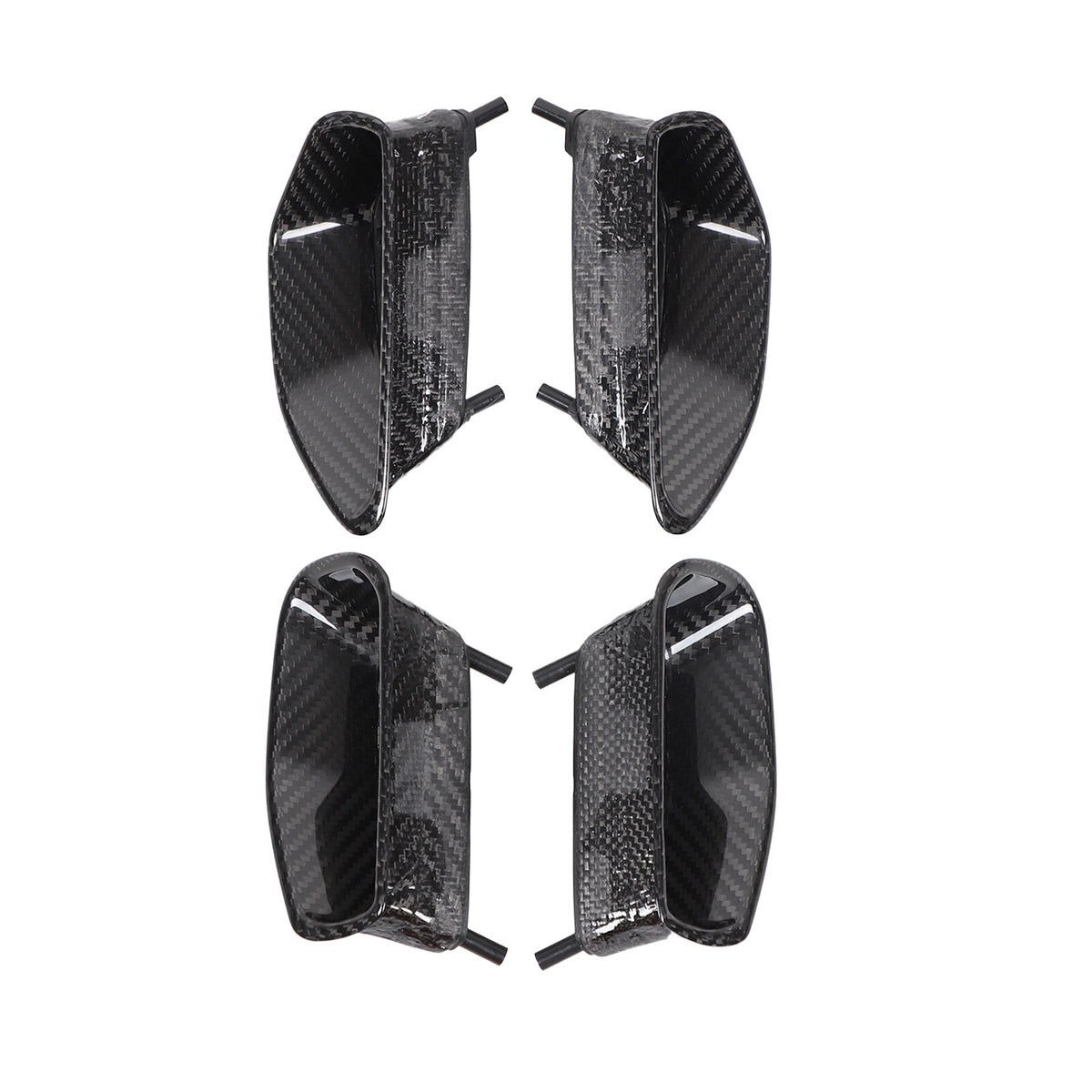 Real Dry Carbon Fiber Side Air Outlet Fender Trim For Corvette C6 ZR1 2009-2013 15