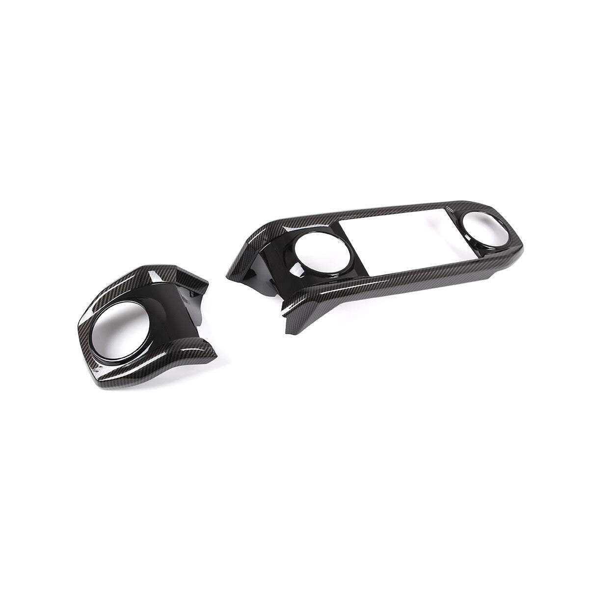 ABS Carbon Dashboard U Shape Air Vent Outlet Cover trim For Toyota Tacoma 16-23 20