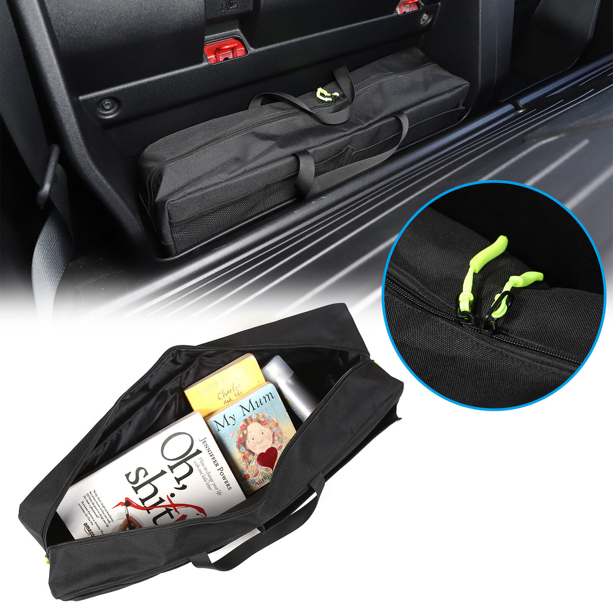 Car Auto Trunk Organizer Rear Seat Storage Bag For Toyota Tacoma 2016-2022 5