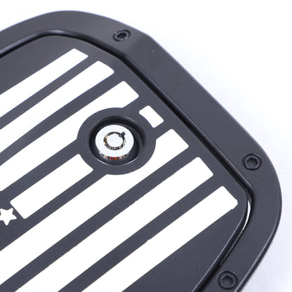 US Flag Lock Key Aluminum Gas Fuel Tank Door Cover For Toyota Tacoma 2016-23 US 19