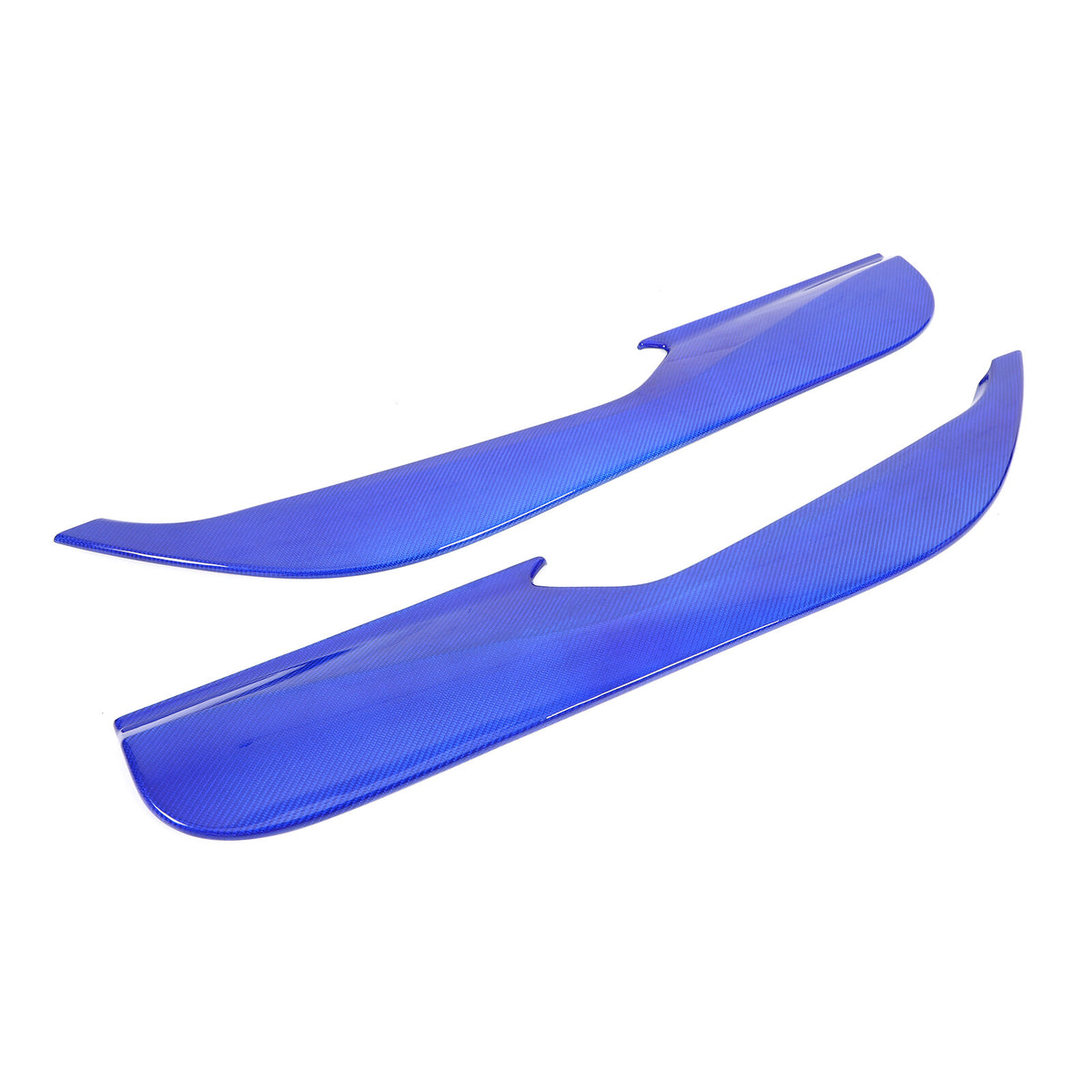 Blue Real Carbon Fiber Interior Door Anti-kick Panel Trim For Corvette C8 US 18