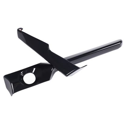 Glossy Piano Black Center Console Panel Trim Set For Corvette C8 2026+ 24