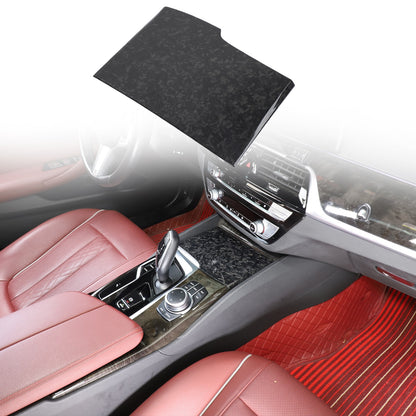 Forged Real Carbon Fiber Center Cup Holder Trim For BMW 5 Series G30 2018-2022 20