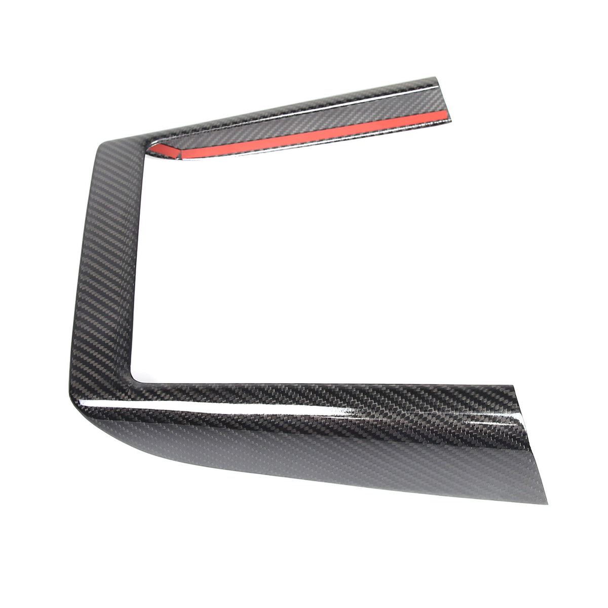Real Dry Carbon Fiber Center Console Interior Trim Cover For Tesla Model 3 2023+ 5