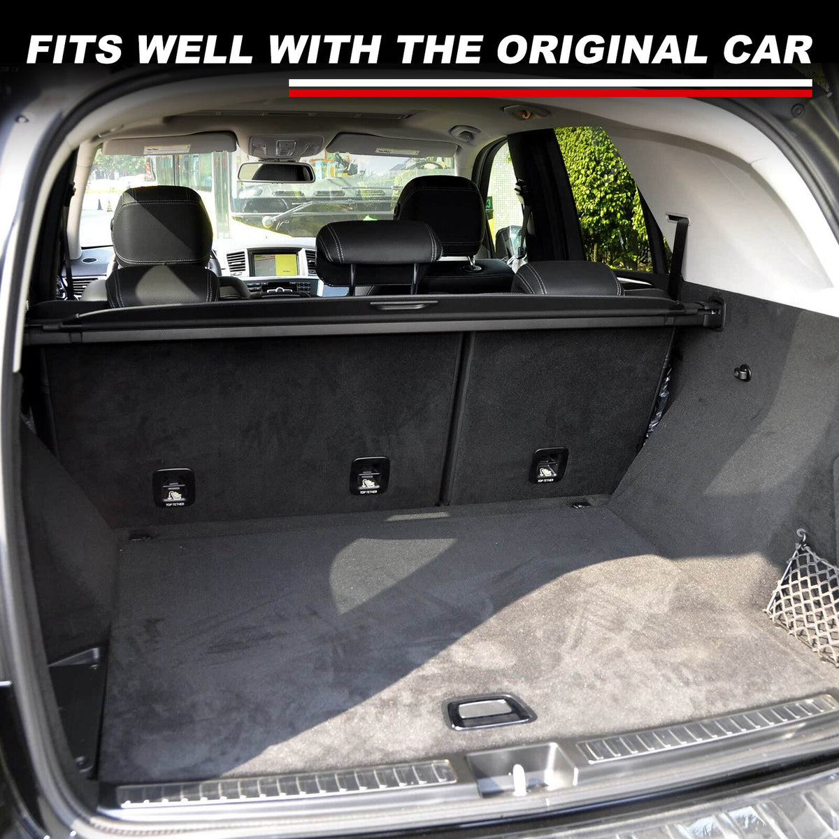 Trunk Safety Cargo Back Seat Isolation Net Pet Barrier For Benz ML W164 2013-16 13