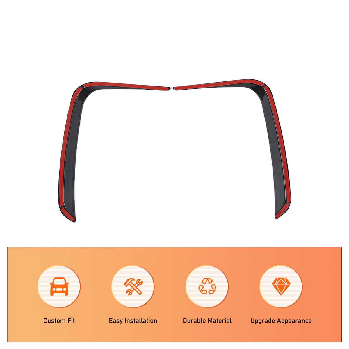Glossy Black Front & Rear Bumper Trim Set For BMW X3 X4 G01 G02 M Sport 2022+ 21