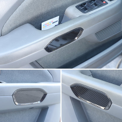 ABS Carbon Fiber Door Panel Armrest Handle Bowl Cover Trim For Honda Pilot 03-08 6