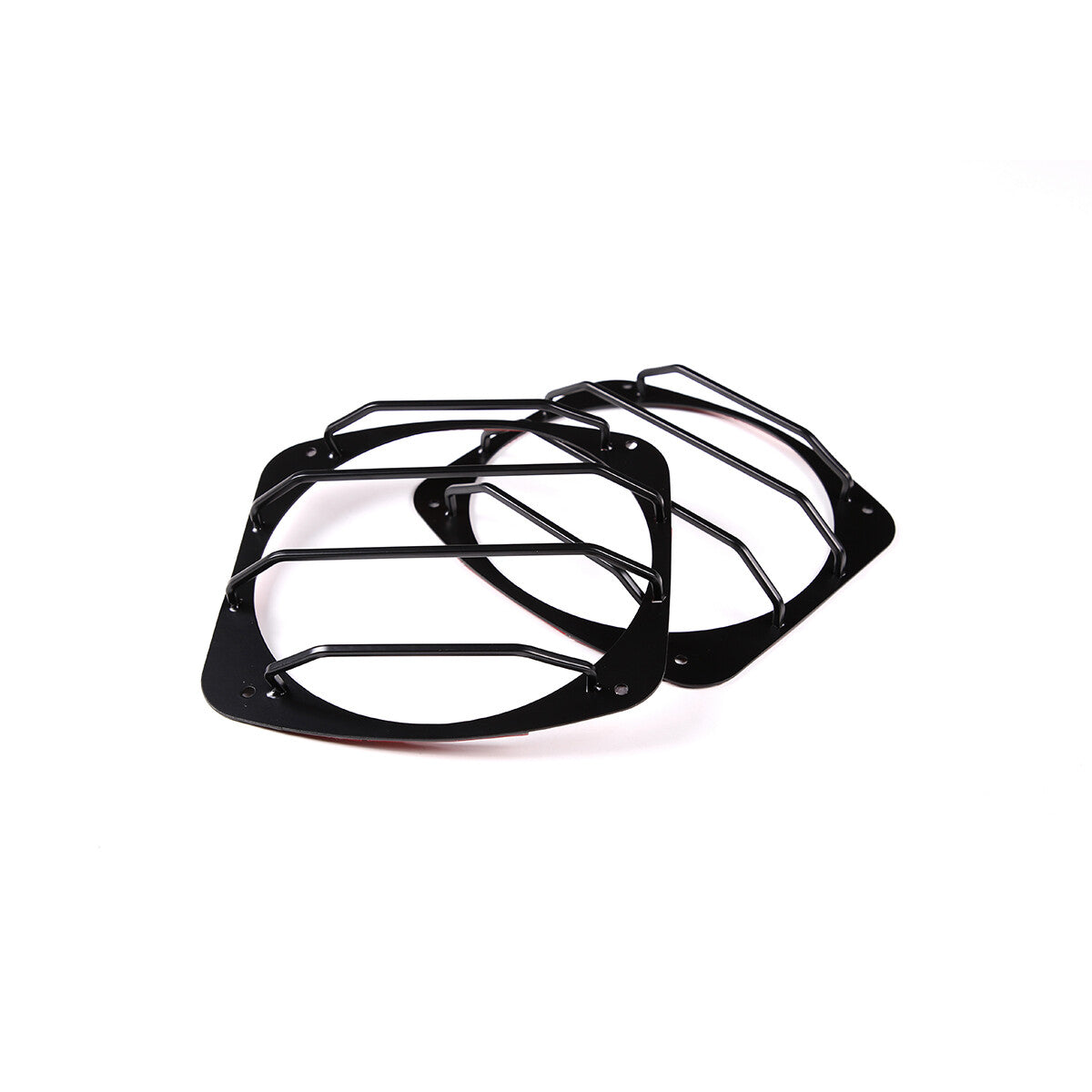 Black Steel Front Bumper Headlight Fog Light Trim For Hummer H2 2003-2009 11