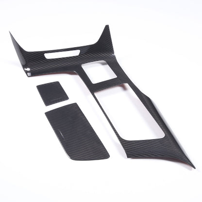 Carbon Fiber For Corvette C7 ZR1 Z06 14-19 Console Water Cup Holder Panel Cover 7