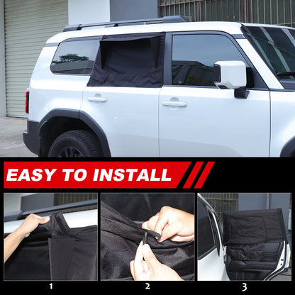 Rear Door Window Shade Trim Cover For Toyota Land Cruiser LC250 24+ 5
