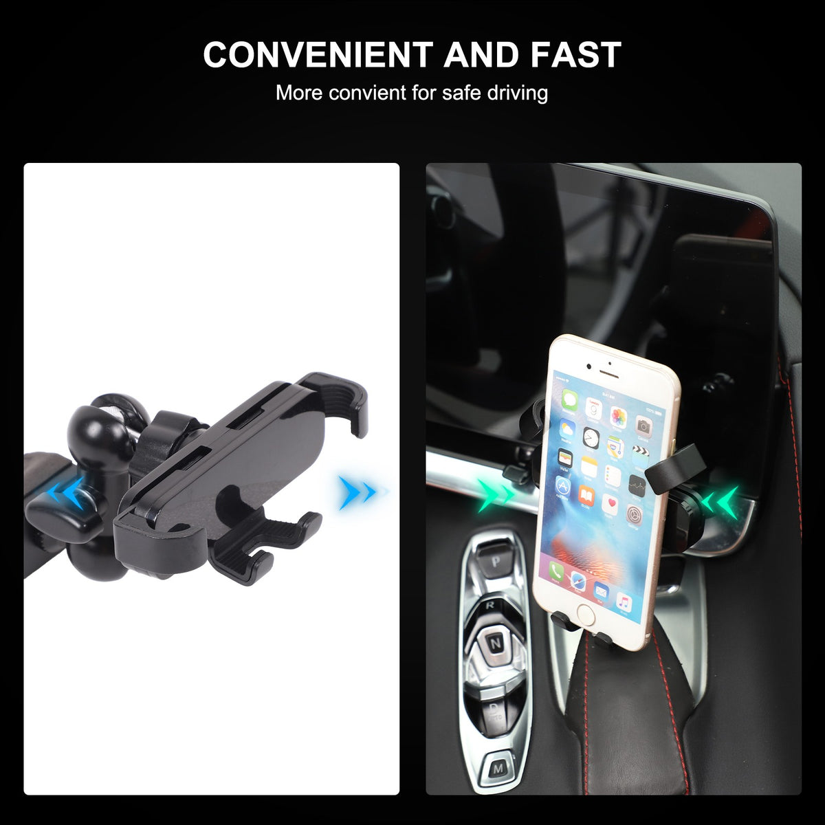 Inner Dashboard Air Vent Phone Holder Mount Bracket For Corvette C8 2020-2025 21
