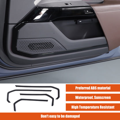 Glossy Black Inner door Armrest panel Trim Cover For BMW 7 Series G70 2023-2025 15