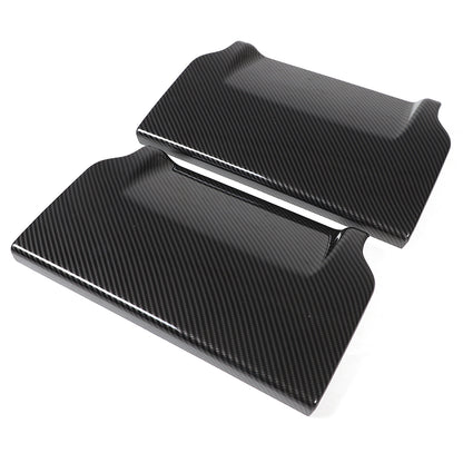 ABS Carbon Fiber Seat Back Anti-kick Panel Trim Cover For Range Rover Vogue 18+ 10