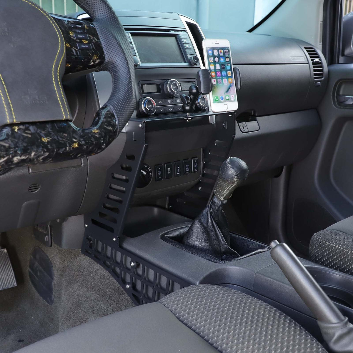 Center Molle Panel Digital Device Mount Clip For Nissan Frontier D40 2009-2017 5