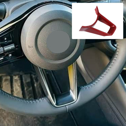 Red Real Carbon Fiber Steering Wheel U-Shape Base Trim For Nissan 400Z Z34 13