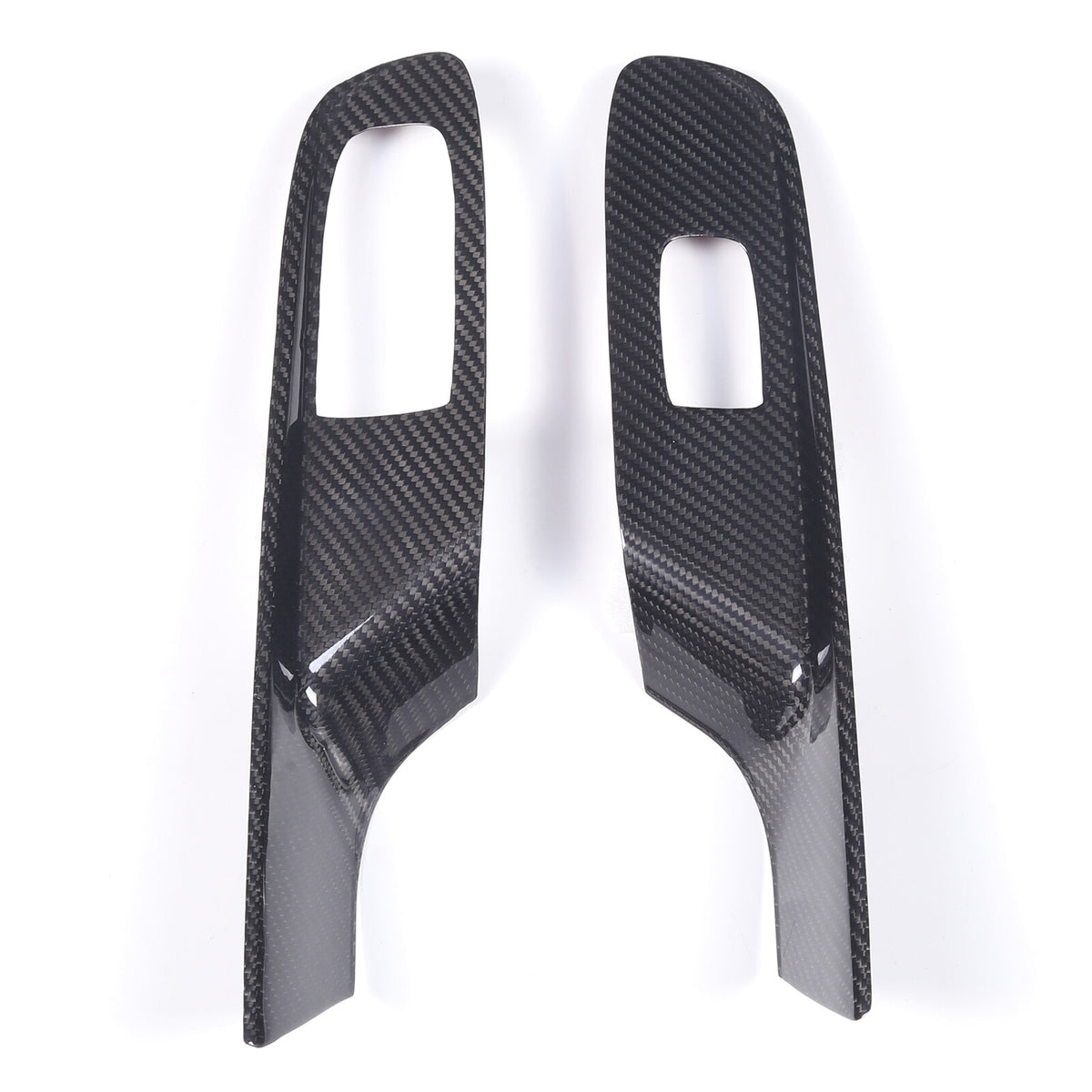 Real Carbon Fiber Window Lift Switch Panel Cover Trim For Corvette C8 Coupe 20+ 17