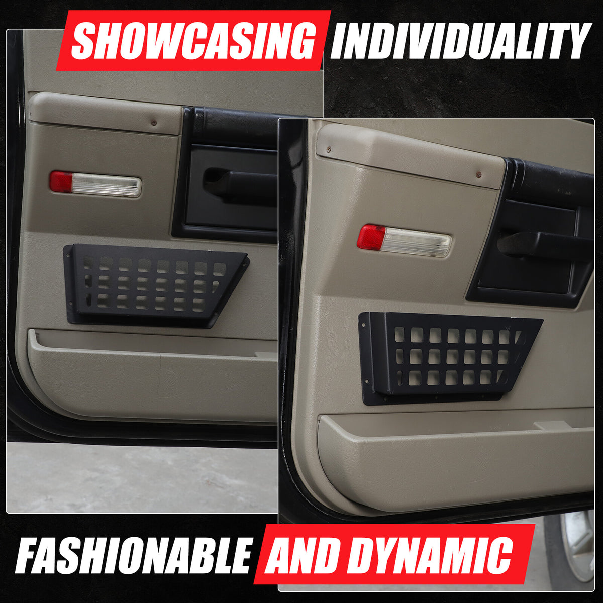 Aluminum Car Rear Door Pocket Storage Box Organizer For Hummer H2 2003-2009 9