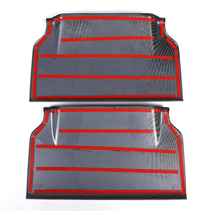 ABS Carbon Fiber Seat Back Anti-kick Panel Trim Cover For Range Rover Vogue 18+ 8