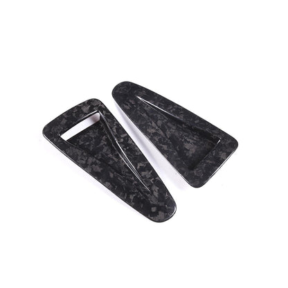 Forged Carbon Car Hood Air Outlet Frame Cover Trim For Nissan GTR R35 2008-2016 5