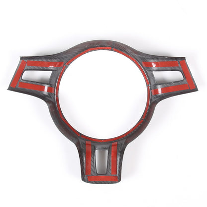 Matte Dry Real Carbon Fiber Steering Wheel Trim For Porsche 911 2010-2015 7