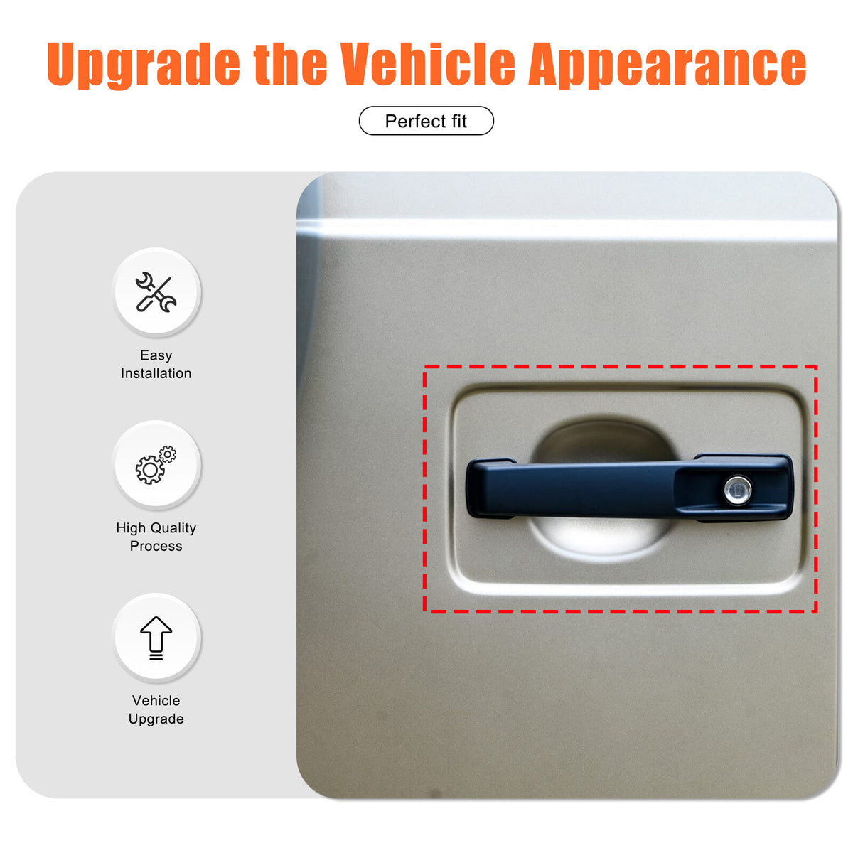 Carbon Fiber ABS Exterior Door Handle Cover Trim For Benz G-Class W465 2025+ 5