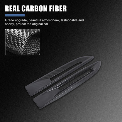 Real Carbon Fiber Side Air Vent Fender Trim For Jaguar F-pace XE XF X761 2016-20 13