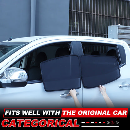 Front Rear Window Sun Shade Cover Mesh Shield For Mitsubishi L200 Triton 2015-23 21