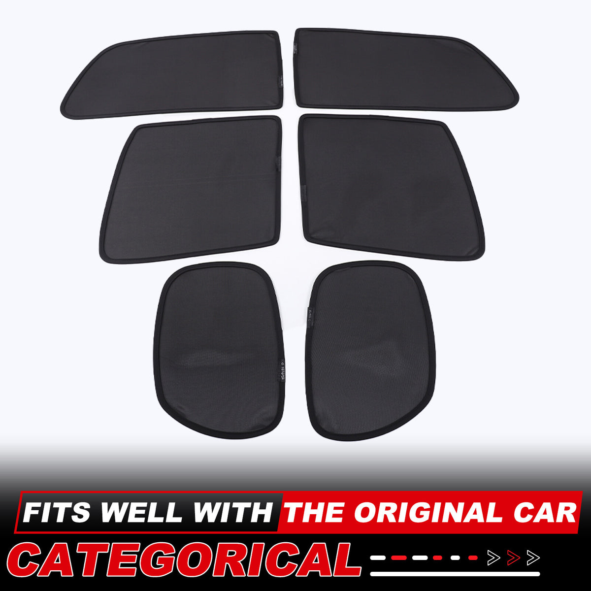 Full Window Screen Car Window Sun Shade Mesh Cover For Nissan Frontier 2013-2021 14