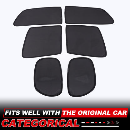 Full Window Screen Car Window Sun Shade Mesh Cover For Nissan Frontier 2013-2021 14