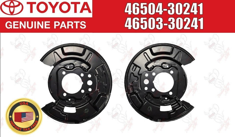 Toyota OEM parking brake plate cover metal set 46504-30241 46503-30241 1