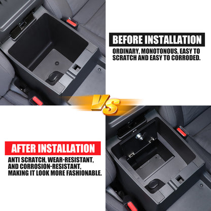 Center Console Safe GUN Storage Lock Box W/ TRAY For Nissan Frontier 2022+ 19