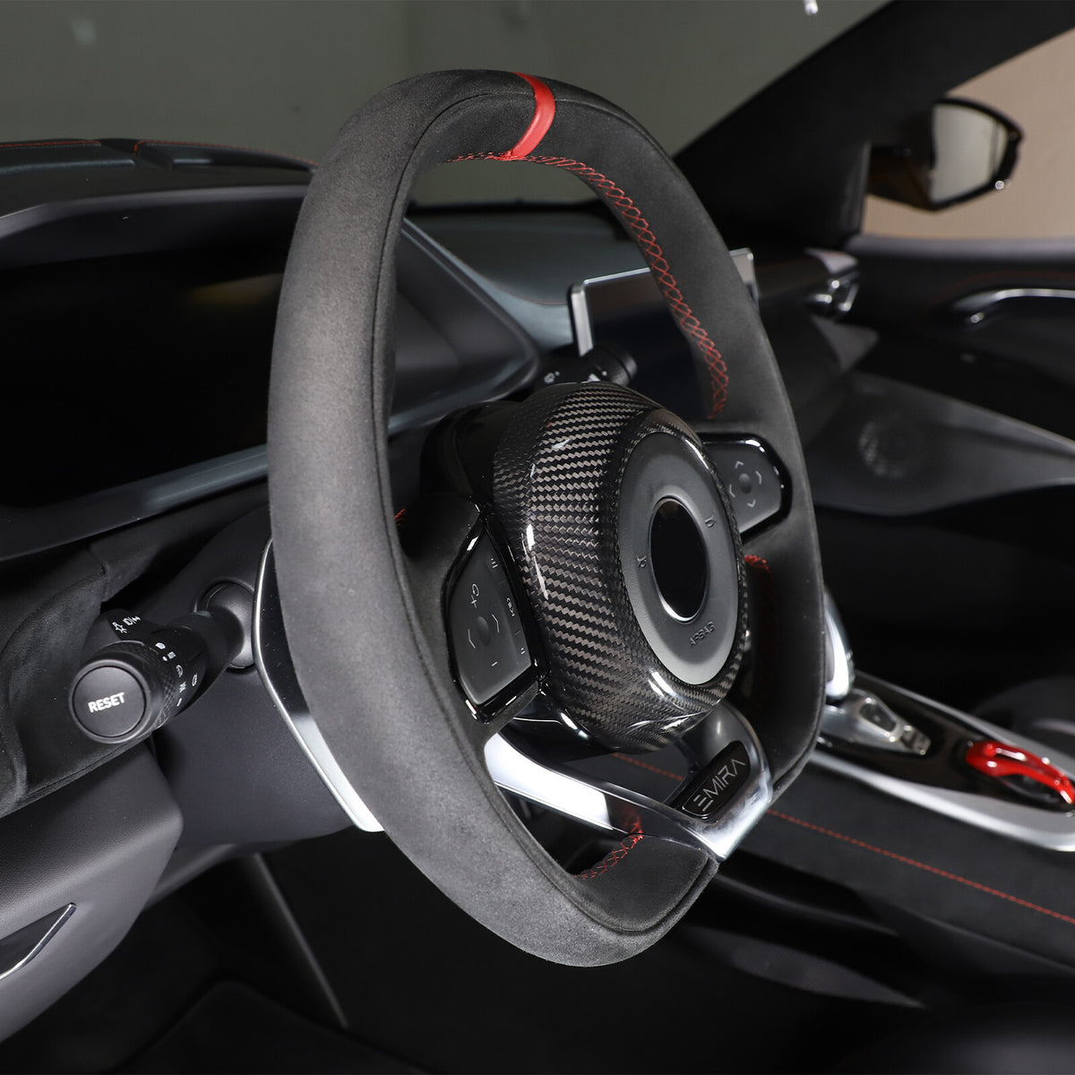 Real Carbon Fiber Steering Wheel Center Surround Cover For Lotus EMIRA 22-25 US 23