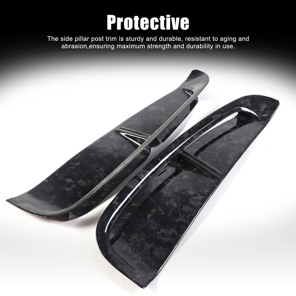 Forged Carbon Fiber Rear Side Fender Air Outlet Trim For Porsche Panamera 17-23 2