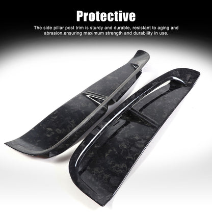 Forged Carbon Fiber Rear Side Fender Air Outlet Trim For Porsche Panamera 17-23 2