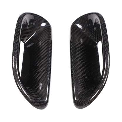 Real Carbon Fiber Rear Seat Back Cover For Fiat 500 Abarth 595 2016-2024 10