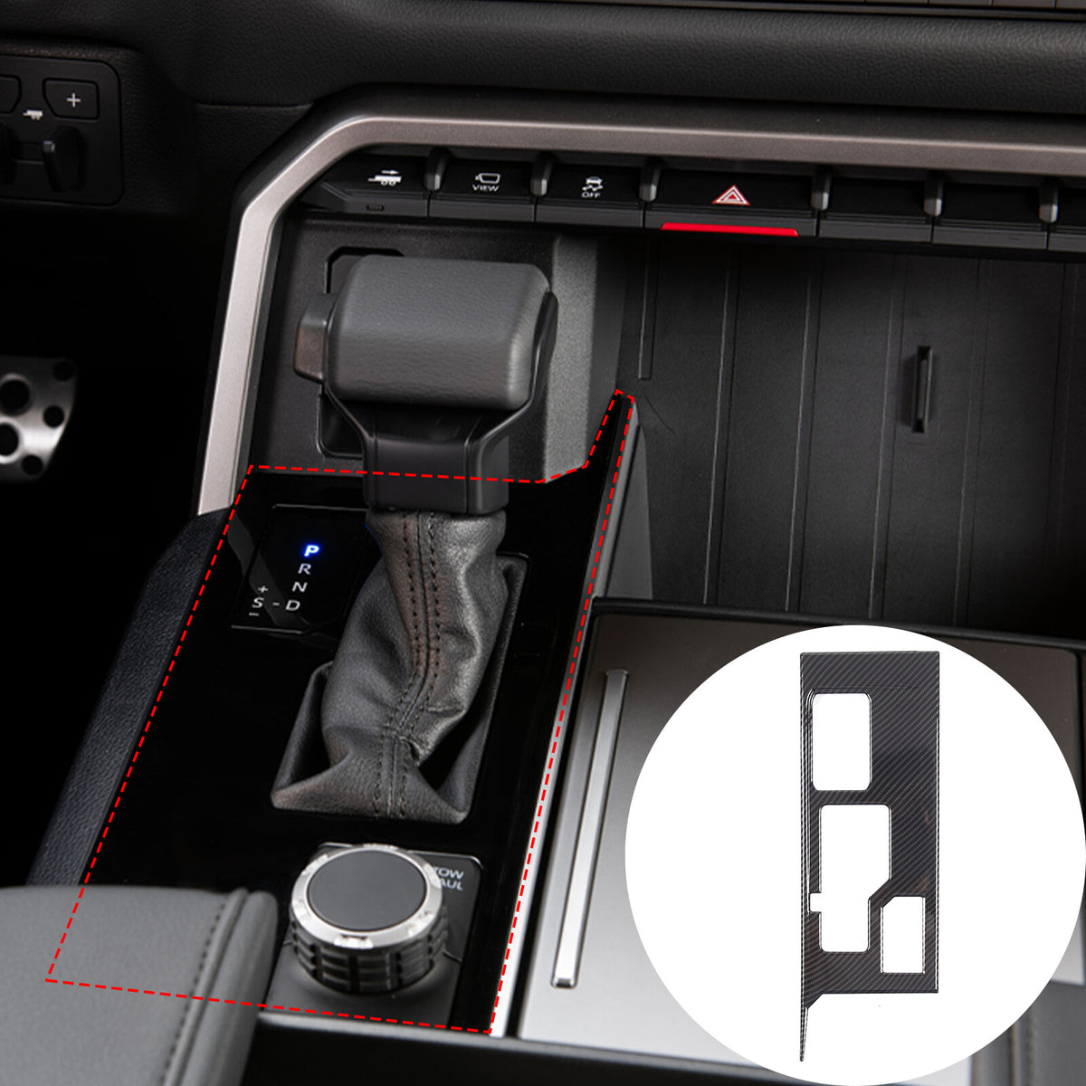 ABS Carbon Fiber Interior Set Cover Trim Kit For Toyota Tundra Sequoia SR 22+ - Styles 1-5 114