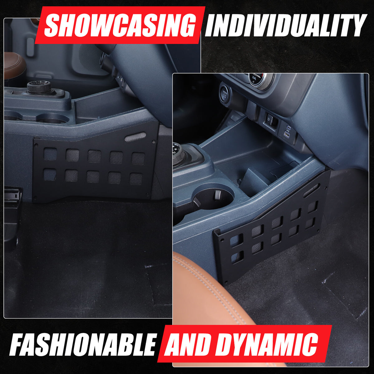 Aluminum Alloy Center Console Side Strorage Hanger Bag For Ford Maverick 2022+ 10