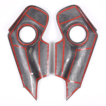 Forged Carbon Fiber Car Door Horn Speaker Panel Cover Trim For Supra A90 2019-24 8