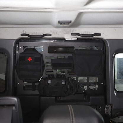 Tailgate Rear Window Trunk Storage Molle Panel For LR Defender 90 110 2004-2019 3