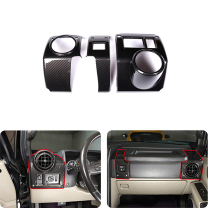 ABS Carbon Fiber Side Air Vent Outlet Cover Trim For Hummer H2 03-07 1