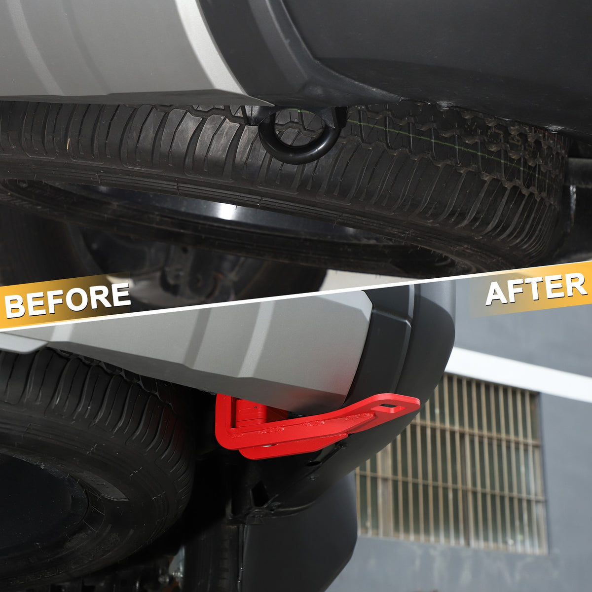 Red Rear Bumper Right Side Tow Hook For Toyota Land Cruiser Prado LC250 2024+ 6