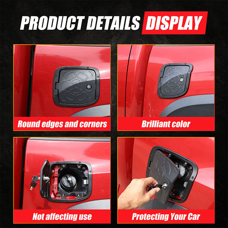 Flower Locking Fuel Door Gas Tank Cap Cover Lock Key For Toyota Tacoma 2016-23 17