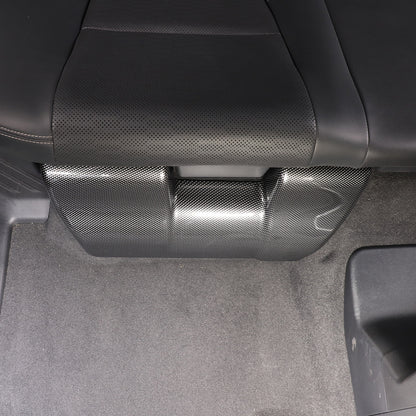 ABS Carbon Rear Seat Anti-kick Panel Trim For Toyota Land Cruiser LC250 24+ 8
