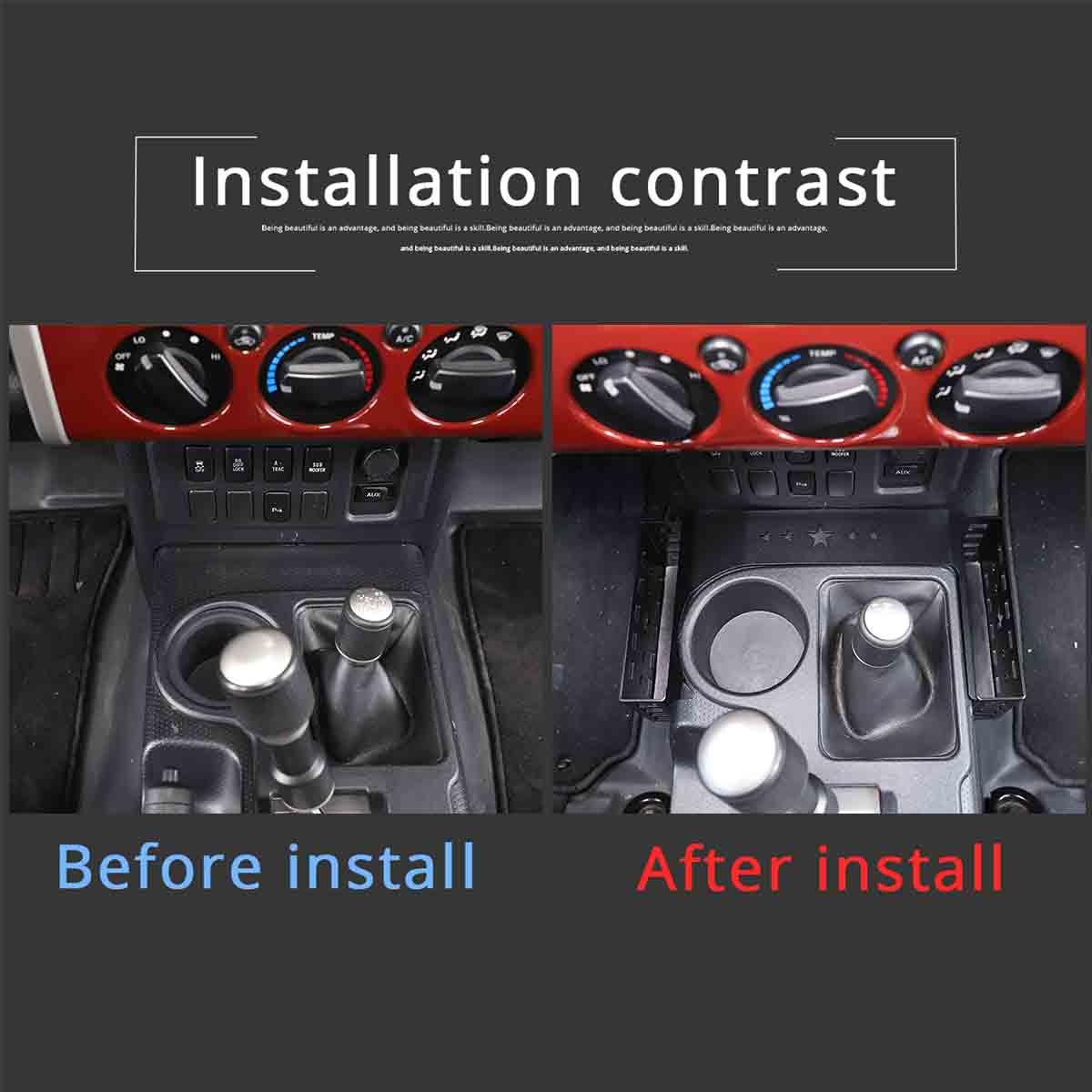 Star Pattern Alloy Gear Side Storage Basket Box For Toyota FJ Cruiser 2007-21 US 24