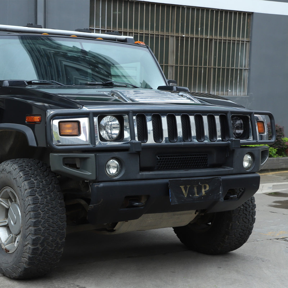 Black ABS Front Grille Anti-Insect Bug Screen Trim For Hummer H2 2003-2007 22